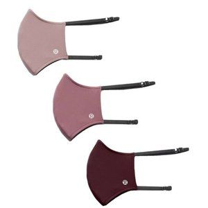 NWT: Lululemon Face Mask Authentic Garnet 2 Strap